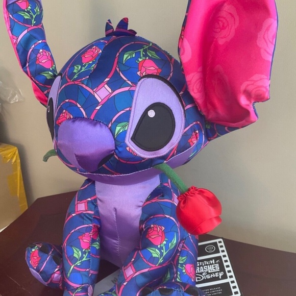 DISNEY  PARKS   STITCH CRASHES   SERIES  ‘’BEAUTY and the BEAST ‘’ PLUSH  #1 - Picture 8 of 8